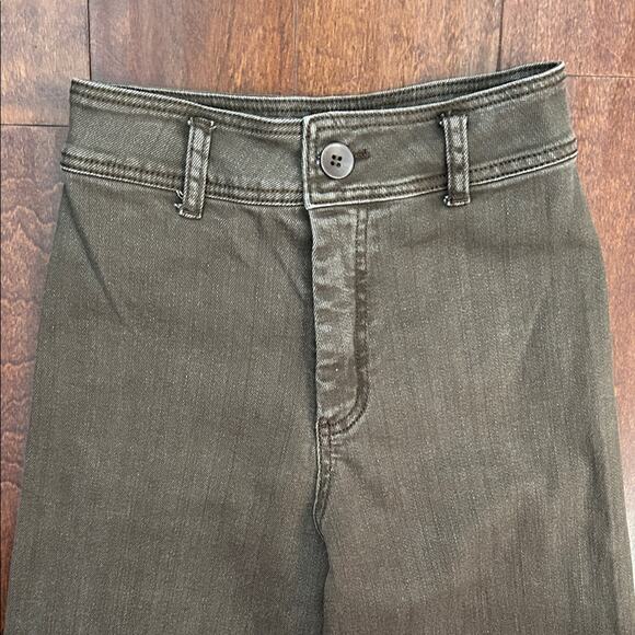 Miou Muse Straight Wide Leg Denim Pants in Mushroom, Size Small (XS Waist) - Picture 2 of 15